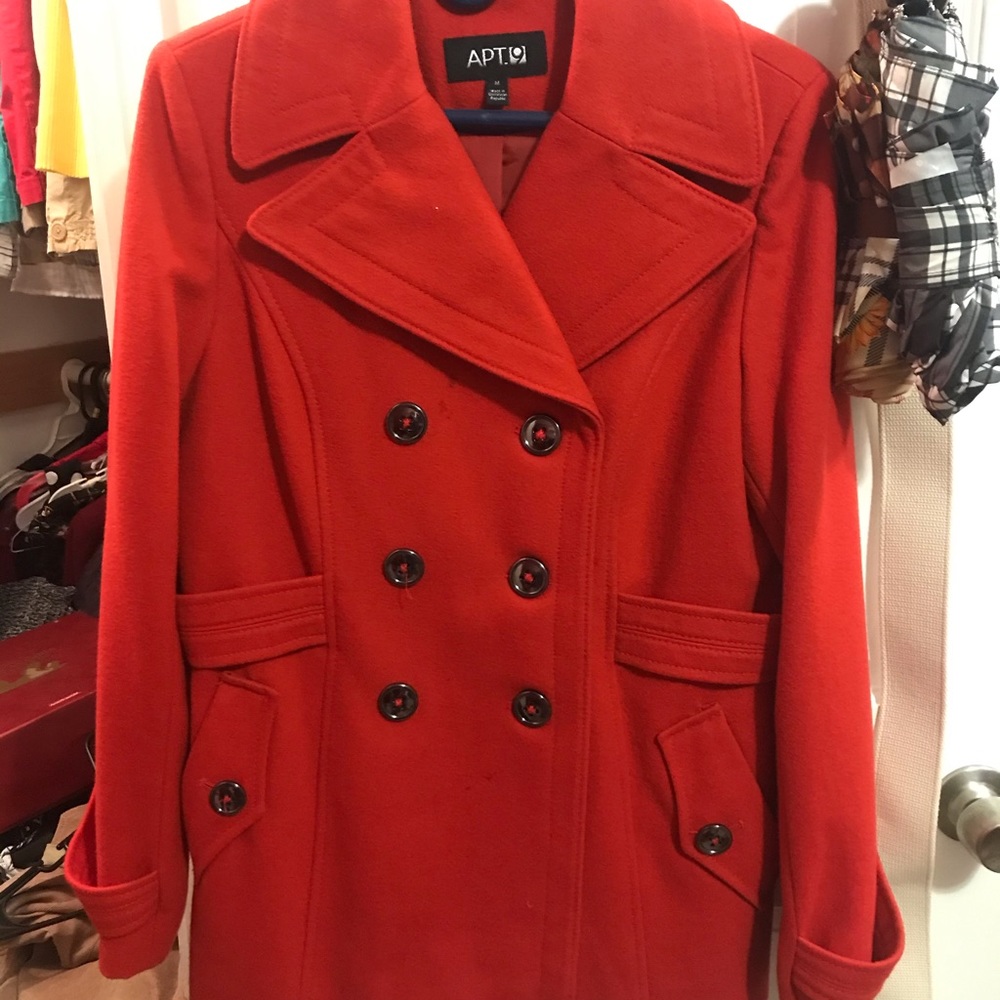 Red Apt 9 Peacoat